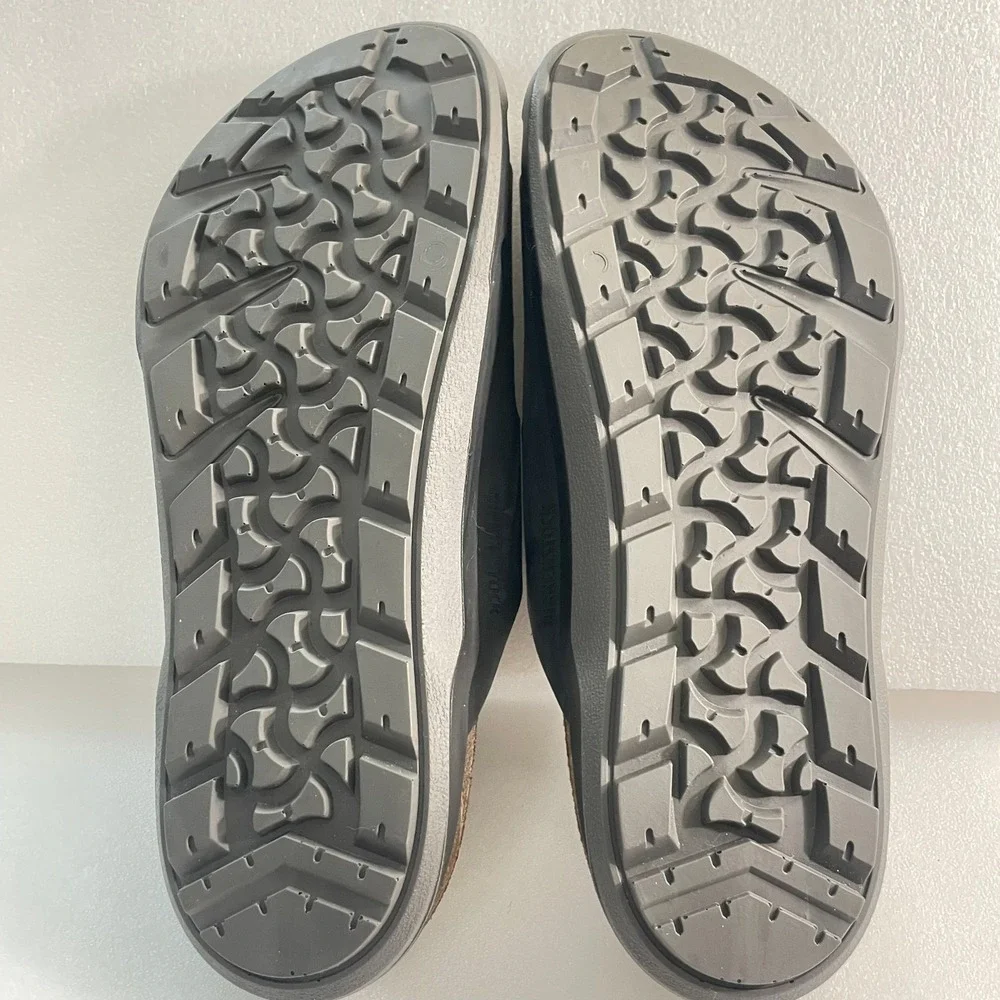 Birkenstock Arizona CT M Black Waxy Leather Sandals Mens 12 Regular 1018461